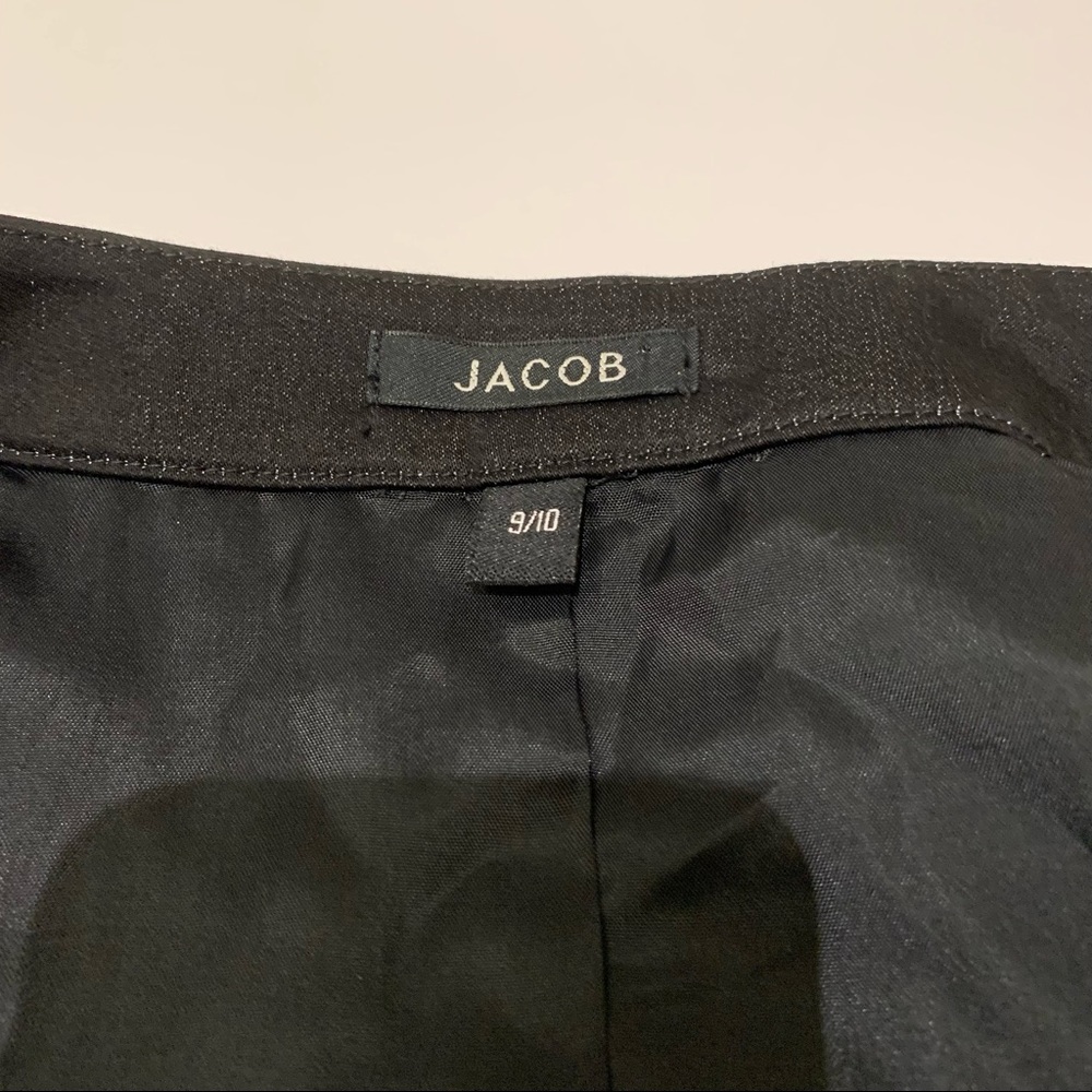 Jacob Women’s Black Zipped Cotton Blend Lightweight Jacket, Size 9/10 - Picture 7 of 12